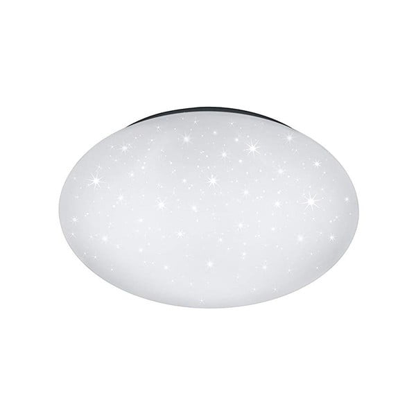 Biała lampa sufitowa LED Trio Putz, średnica 40 cm