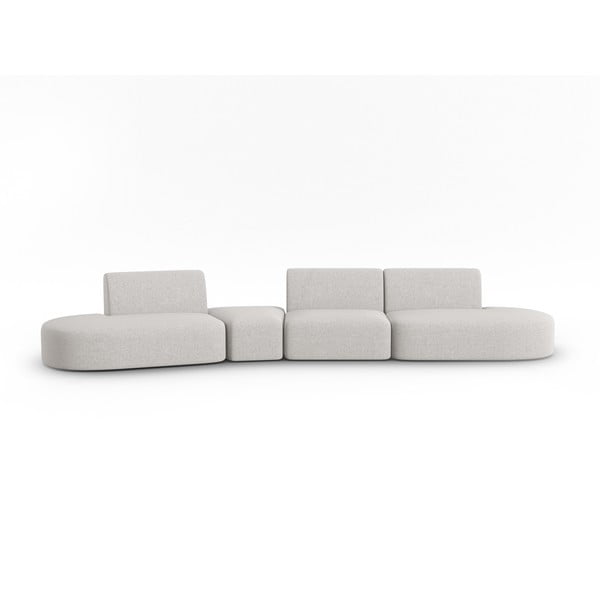 Jasnoszara sofa 412 cm Shane – Micadoni Home
