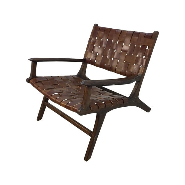 Fotel z tekowego drewna HSM collection Cognac Duro