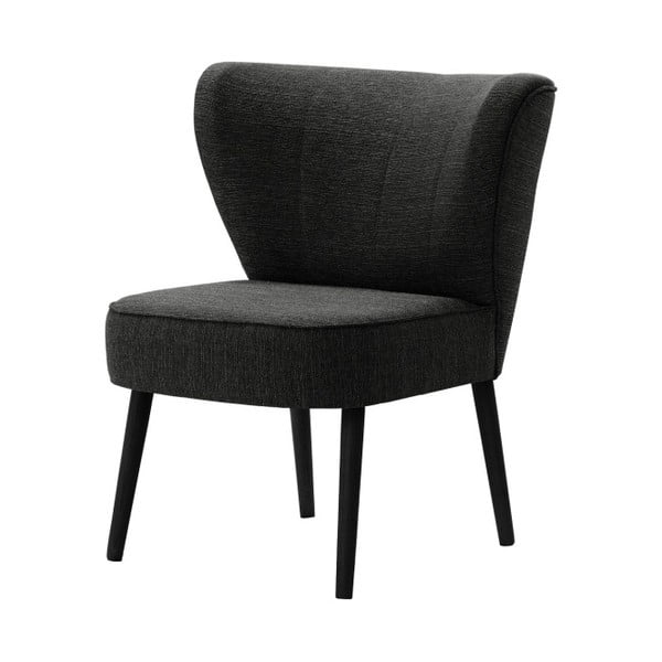 Czarny fotel z czarnymi nogami My Pop Design Adami