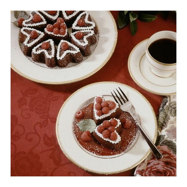 Forma w kolorze miedzi na 6 mini babek w kształcie serc Nordic Ware Valentine, 500 ml-image-1