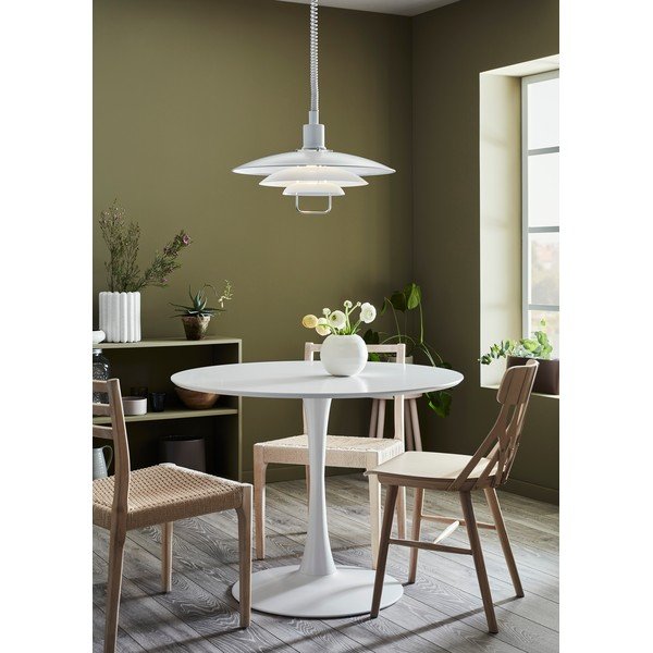 Biała lampa wisząca Markslöjd Kikrenes, ø 48 cm-image-1