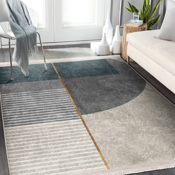 Niebiesko-szary dywan 160x230 cm – Mila Home-image-2