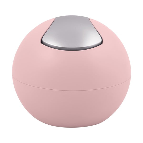 Różowy plastikowy kosz na śmieci 1 l   Bowl Matt – Spirella