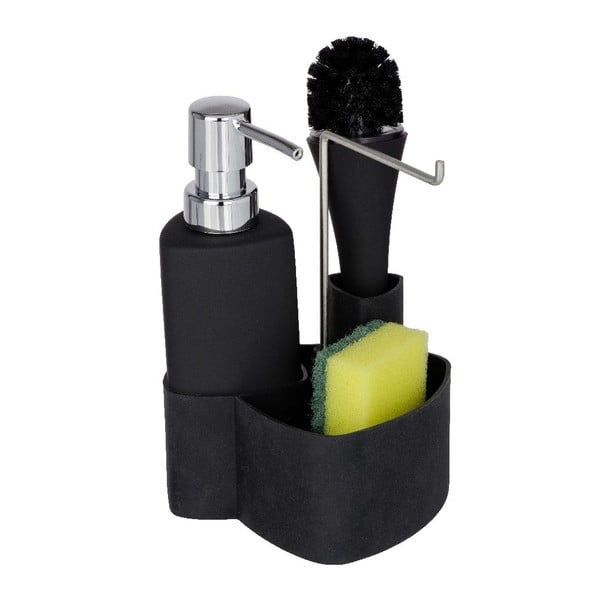 Czarny zestaw do mycia naczyń Wenko Empire, 250 ml-image-3