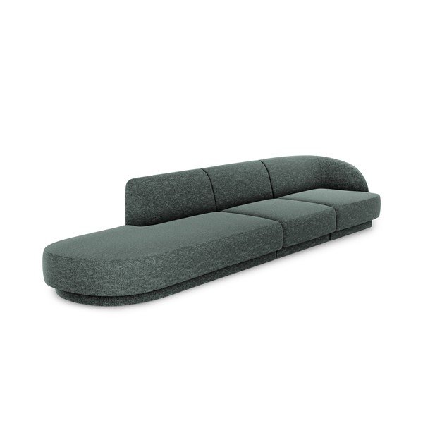 Ciemnozielona sofa 302 cm Miley – Micadoni Home-image-3