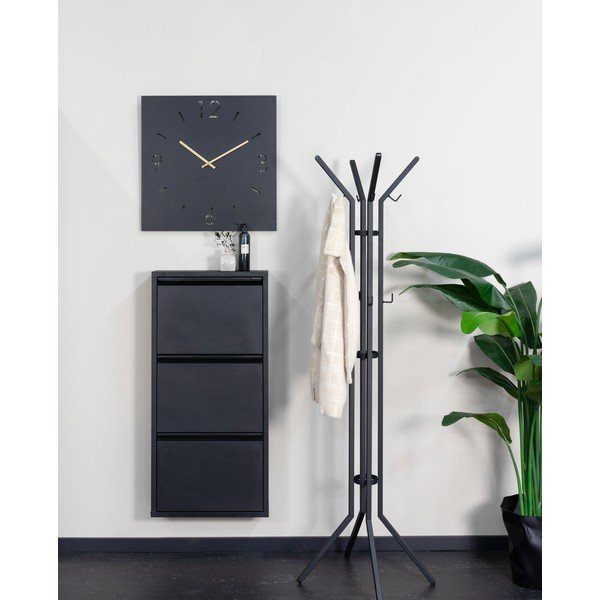 Czarny metalowy wieszak 50x170 cm Jaimy – Spinder Design-image-1