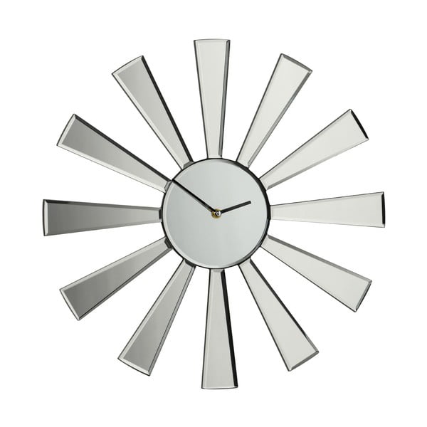 Lustrzany zegar Spoke, 50 cm