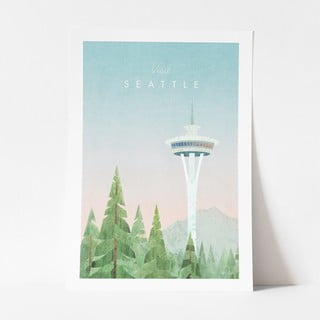 Plakat Travelposter Seattle, 30 x 40 cm