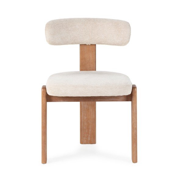 Kremowe tapicerowane krzesła zestaw 2 szt. Nadia – MOME