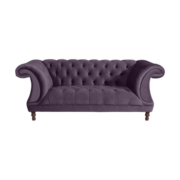 Fioletowa sofa Max Winzer Ivette, 200 cm