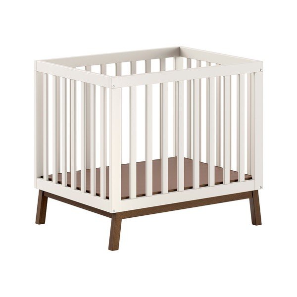 Beżowy kojec dla dzieci z litego drewna sosnowego 95x75 cm Sezane – Vipack