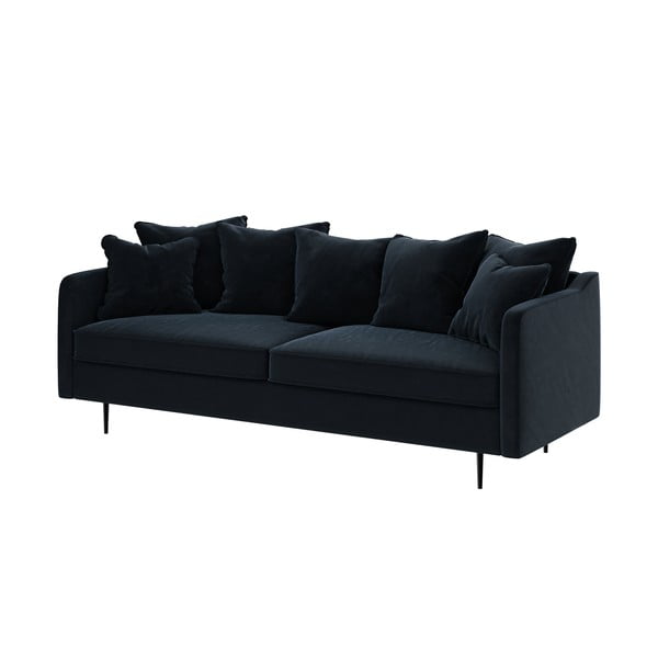 Granatowa aksamitna sofa Ghado Esme, 214 cm-image-2