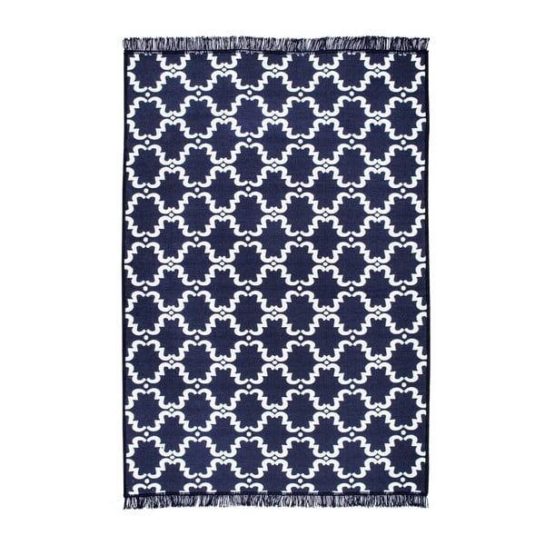 Niebiesko-biały dywan dwustronny Cihan Bilisim Tekstil Risus, 140x215 cm