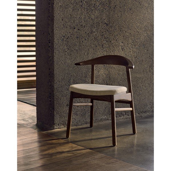 Brązowo-beżowe krzesło Timons – Kave Home-image-1