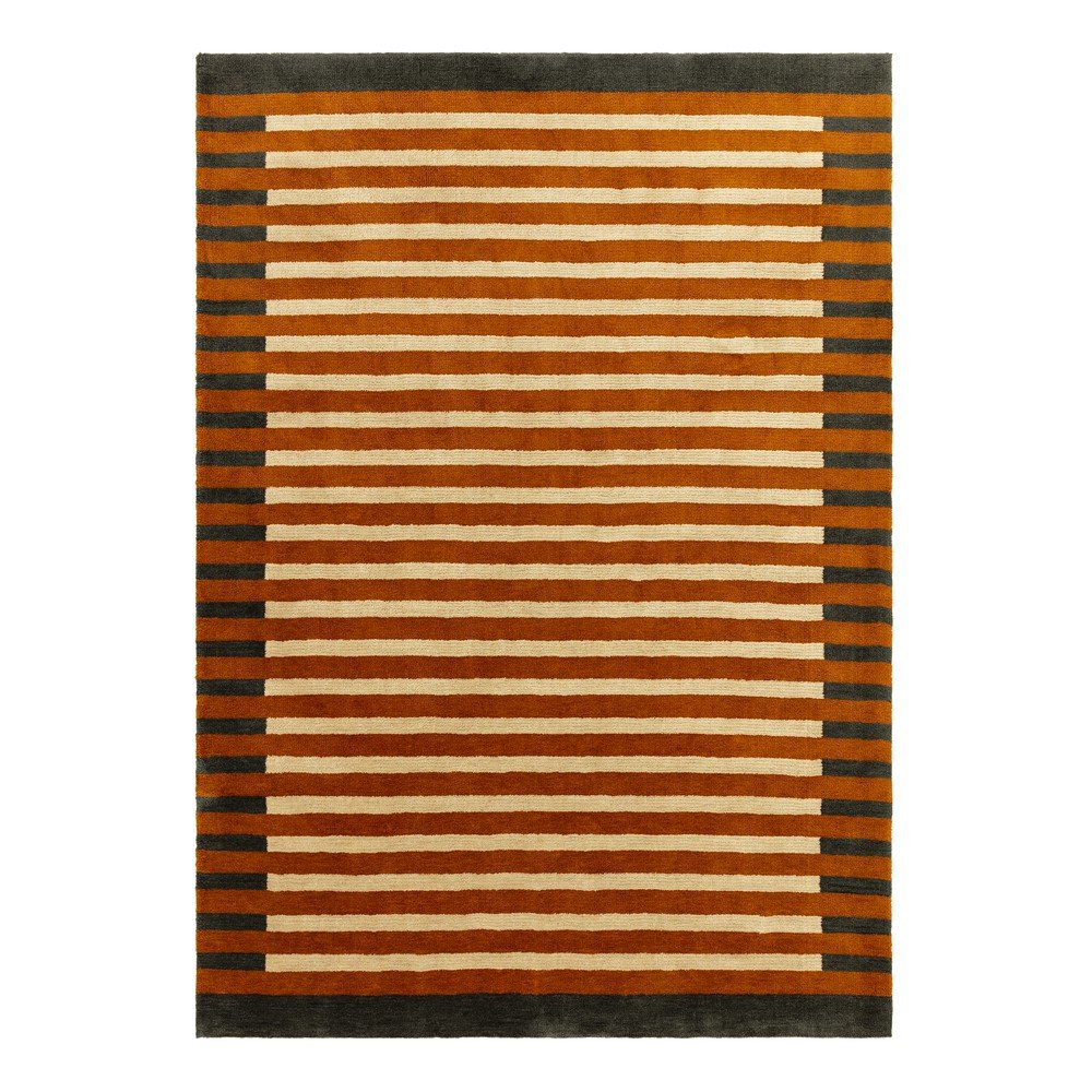 Pomarańczowy dywan z włókien z recyklingu 200x290 cm Lois – MADE