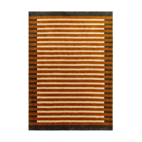 Pomarańczowy dywan z włókien z recyklingu 120x170 cm Lois – MADE
