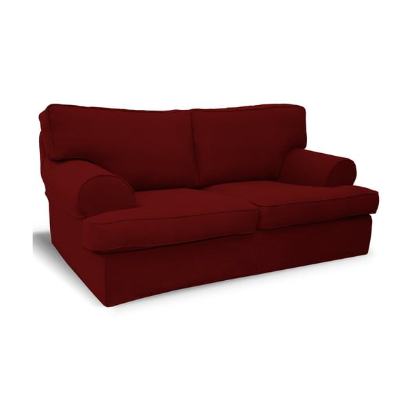 Czerwona sofa trzyosobowa Rodier Merino