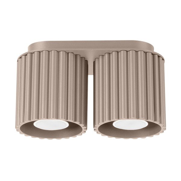 Szarobrązowa metalowa lampa punktowa 10x21 cm Zora – Sollux