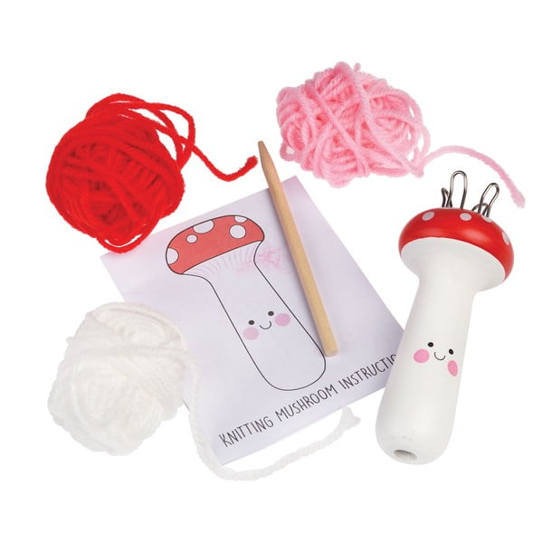 Zestaw kreatywny Knitting Kit Mushroom – Rex London-image-3