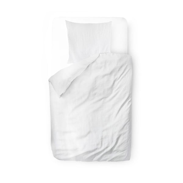 Biała muślinowa pościel jednoosobowa 140x200 cm Plain Muslin – Butter Kings-image-2