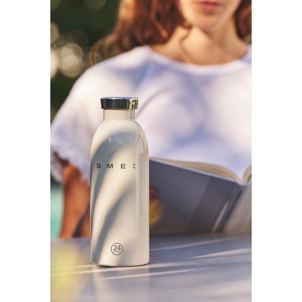 Kremowa butelka termiczna ze stali nierdzewnej 500 ml 24BOTTLES – SMEG-image-1