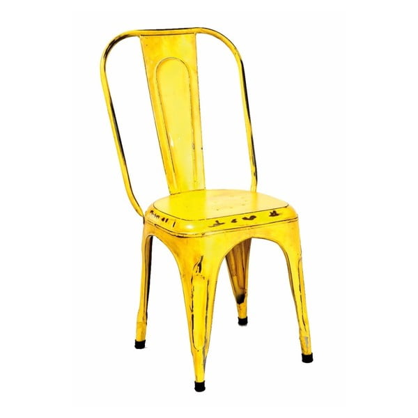 Zestaw 4 żółtych krzeseł 13Casa Industry