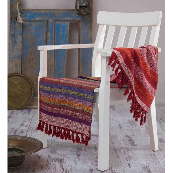 Ręcznik hammam Renkli Claret Red, 100x180 cm
