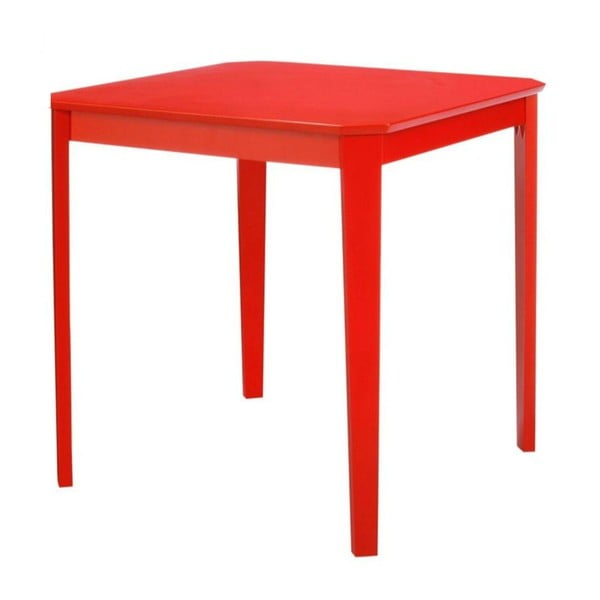 Czerwony stół do jadalni Støraa Trento, 76x75 cm