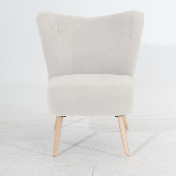 Kremowy fotel Max Winzer Sari Velur-image-1
