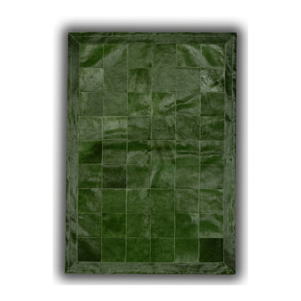 Dywan skórzany Green Olive, 140x200 cm