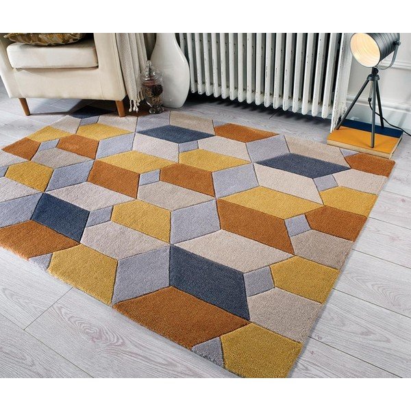 Żółty dywan Flair Rugs Scope, 80x150 cm-image-4