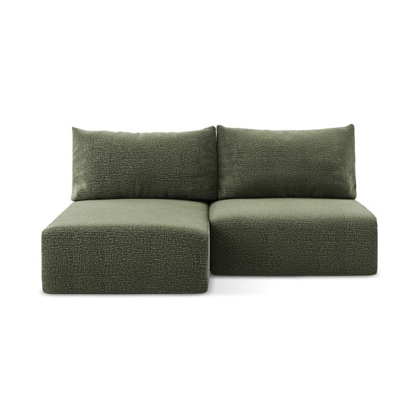 Zielony rozkładany/ze schowkiem narożnik (lewostronny) Kalena – Makamii