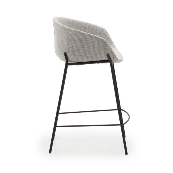 Jasnoszare hokery zestaw 2 szt. (wysokość siedziska 65 cm) Yvette – Kave Home-image-3
