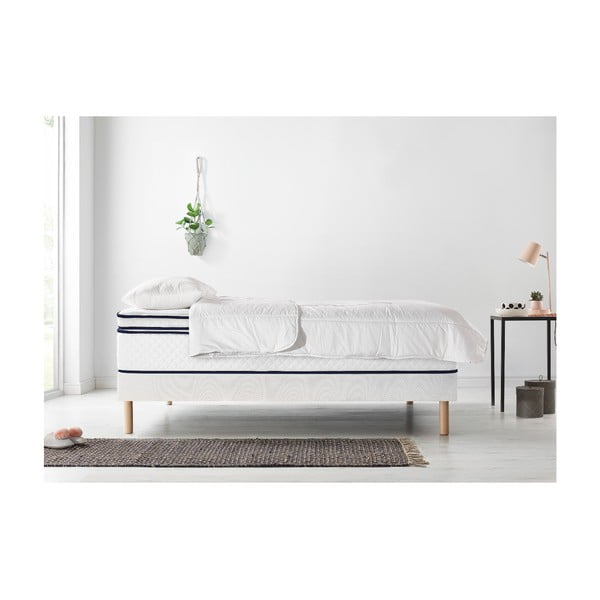 Komplet łóżka 2-osobowego, materaca i kołdry Bobochic Paris Simeo, 90x200 cm + 90x200 cm