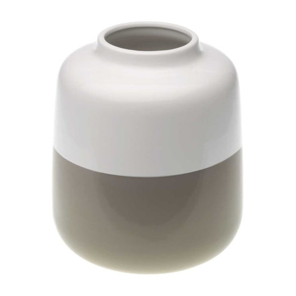 Brązowo-biały wazon ceramiczny Versa Turno, wys. 18,5 cm