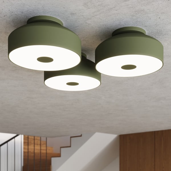 Zielona lampa sufitowa Blacko – Sollux-image-1