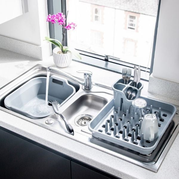 Szary plastikowy ociekacz 38x33,5 cm Eco Range – Addis-image-3