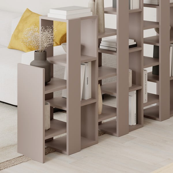 Szarobeżowy regał 158x151 cm Anissa – Marckeric-image-4