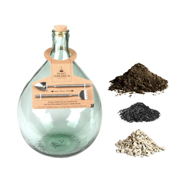 Szklane terrarium z narzędziami do uprawy roślin Esschert Design, 15 l-image-3