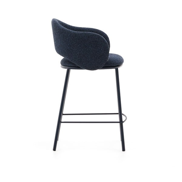 Ciemnoniebieski hoker (wysokość siedziska 65 cm) Maina – Kave Home-image-3