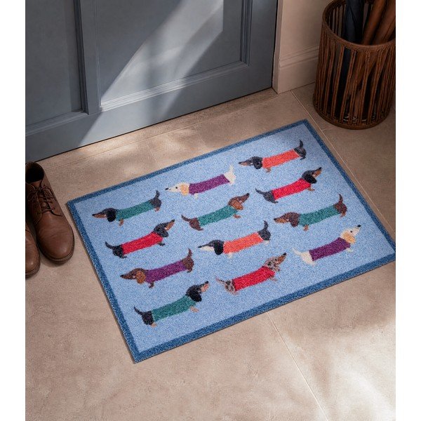 Tekstylna wycieraczka 40x60 cm Dachshund – Artsy Doormats-image-1