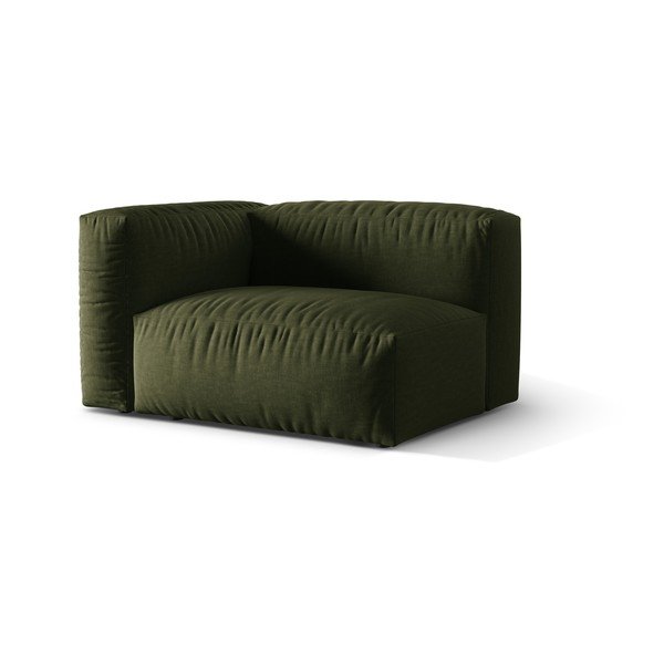 Zielony moduł sofy (lewostronny) Martina – Micadoni Home-image-1