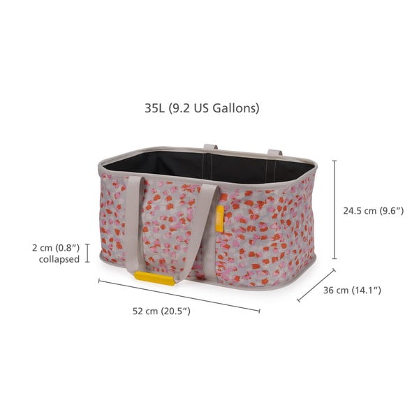 Czerwono-szary tekstylny składany kosz na pranie 35 l Hold-All – Joseph Joseph-image-4