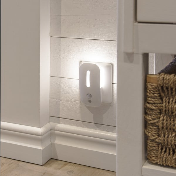Biała lampka nocna LED z czujnikiem ruchu – Star Trading-image-1