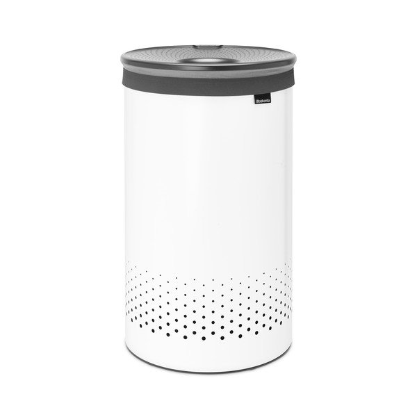Biały metalowy kosz na pranie 60 l – Brabantia-image-3