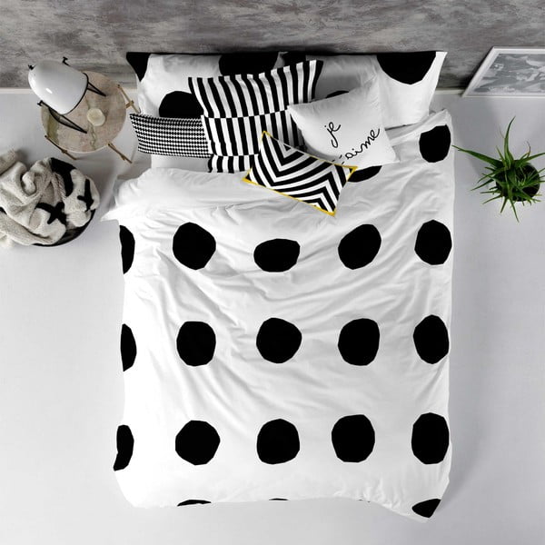 Bawełniana poszwa na kołdrę Blanc Dot, 200x200 cm-image-3