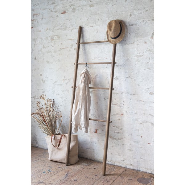 Brązowa drewniana drabinka na ręczniki Roots – Mette Ditmer Denmark-image-3