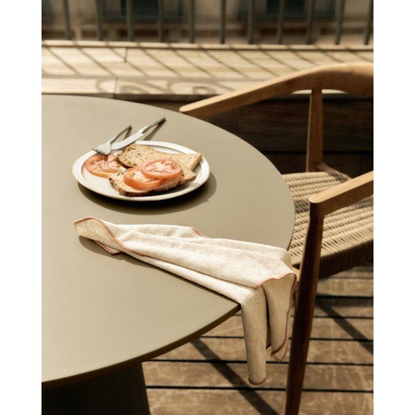 Betonowy stół zewnętrzny Kave Home Itai, ⌀ 90 cm-image-2