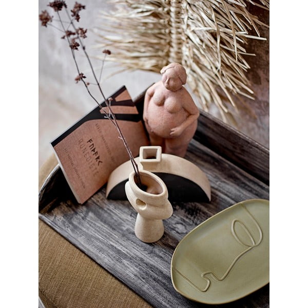 Brązowa figurka z terakoty Bloomingville Sidsel, wys. 25 cm-image-1